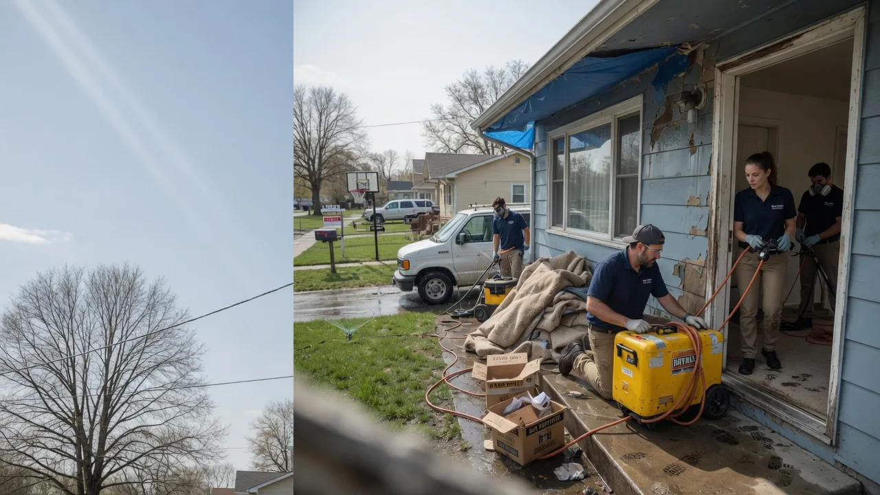 Basement Flood Cleanup in Farmersburg, IN near me